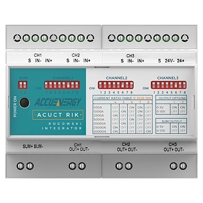 Rogowski coil integrator - RIK V three phase