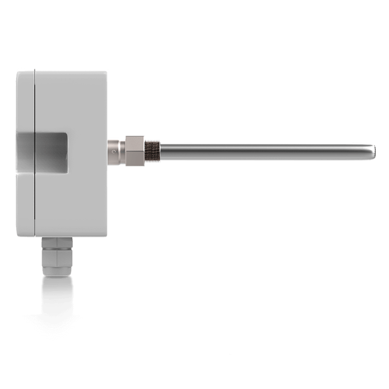 Right-side view of the AcuTEMS IM Immersion temperature sensor