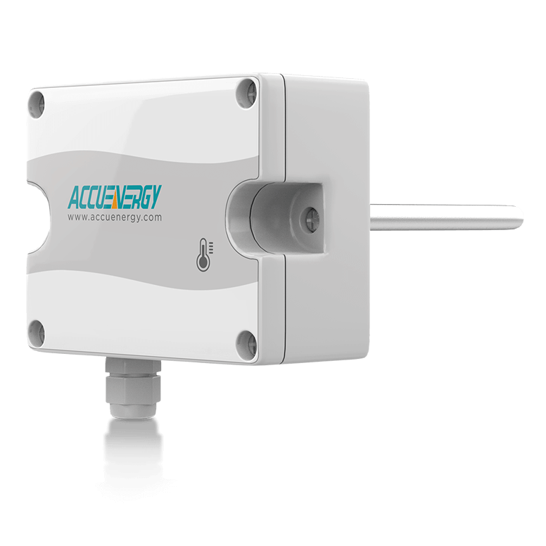Front-left angled view of the AcuTEMS IM Immersion temperature sensor