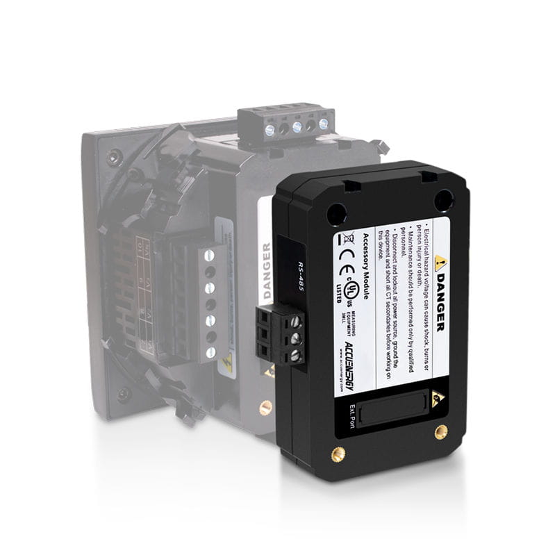 AXM-RS485 communication module product images.