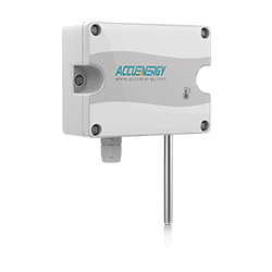Front-right angled view of the AcuTEMS OA Outside Air temperature sensor